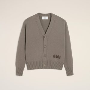 Beige Ami Paris Crewneck Sweaters