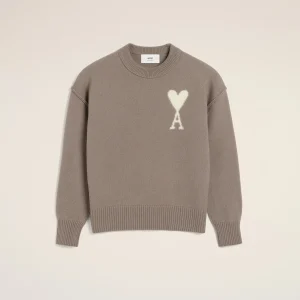 Taupe Wool Ami De Coeur Sweaters