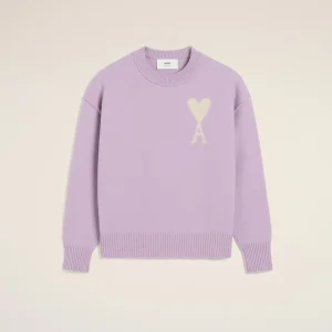 Purple Wool Ami De Coeur Sweaters