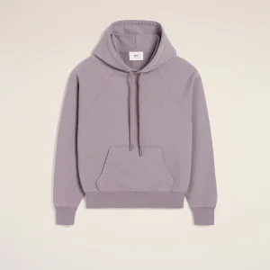 Lilac Color Ami Paris Hoodie