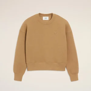 Brown Cotton Ami Paris Sweatshirt