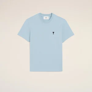 Blue Cotton Ami Paris T Shirt